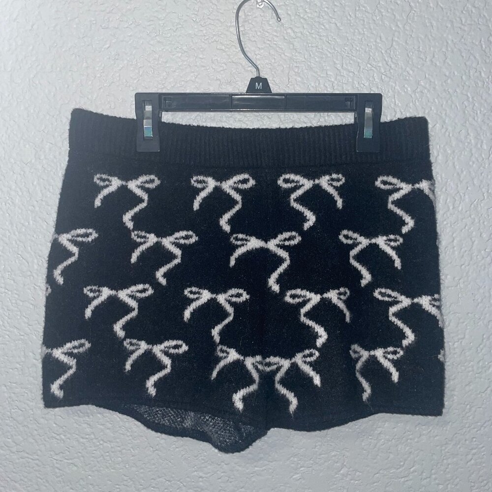 Women's Mid-Rise Holiday Sweater Hot Shorts - Wild Fable™